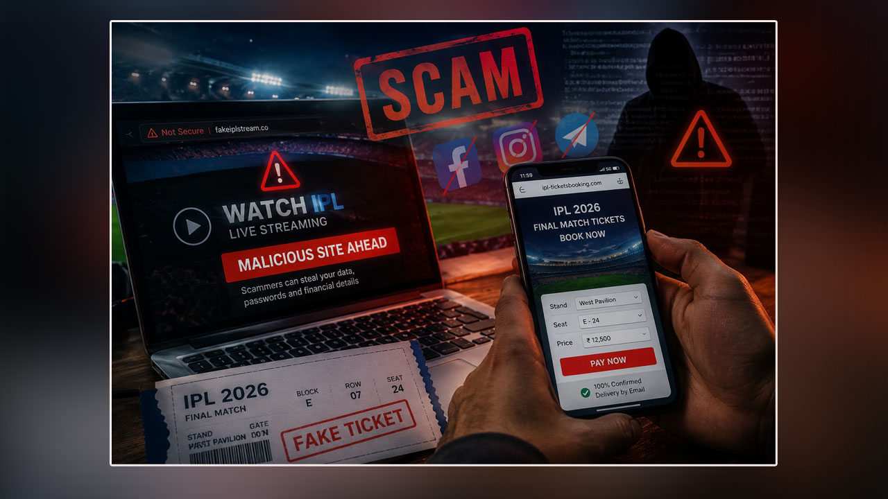 IPL Ticket Scams | ఐపీఎల్‌ క్రికెట్‌ టికెట్‌ మోసాలపై సైబర్‌ సెక్యూరిటీ హెచ్చరిక