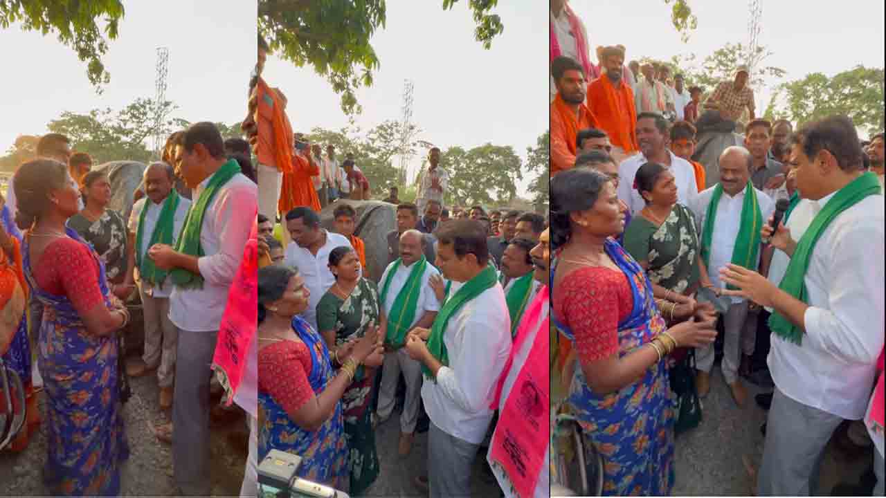 KTR | మమ్మల్ని కేసీఆర్‌ పంపించిండు.. రైతులకు కేటీఆర్ భరోసా.. వీడియో