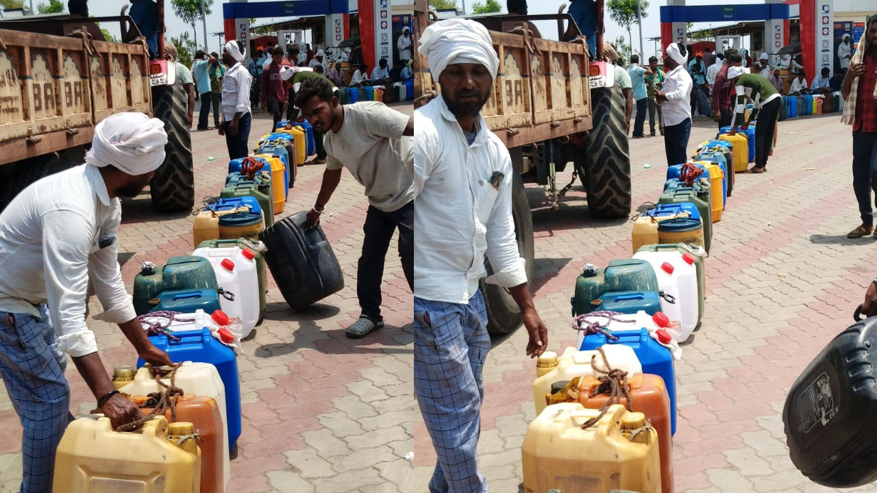 Petrol Shortage Rumors | డీజిల్, పెట్రోల్‌ కొరత పుకారు.. ప్లాస్టిక్ క్యాన్లు, వాహనాలతో క్యూ