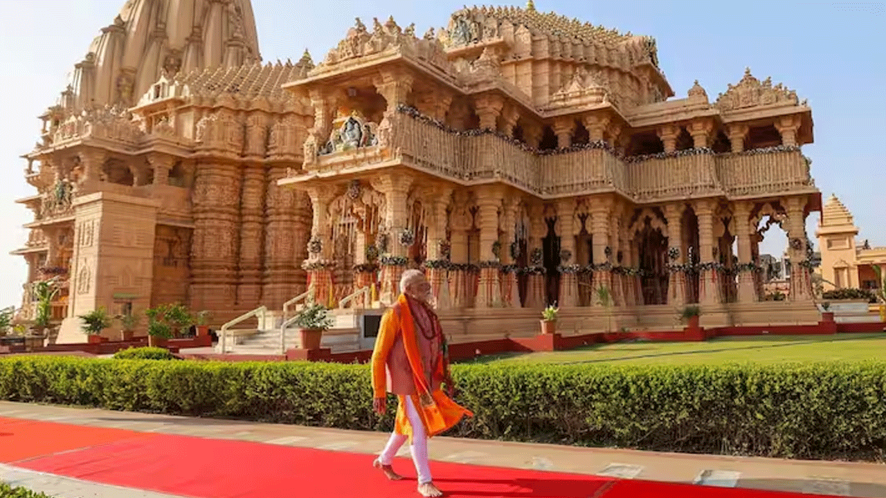 PM Modi | సోమ్‌నాథ్‌ ఆలయ పునర్నిర్మాణాన్ని జవహర్‌లాల్‌ నెహ్రూ వ్యతిరేకించారు : ప్రధాని మోదీ