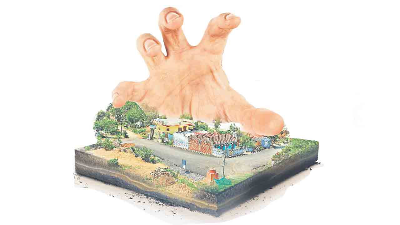 స్వర్ణ భూములు కబ్జా.. అక్రమంగా వ్యవసాయం