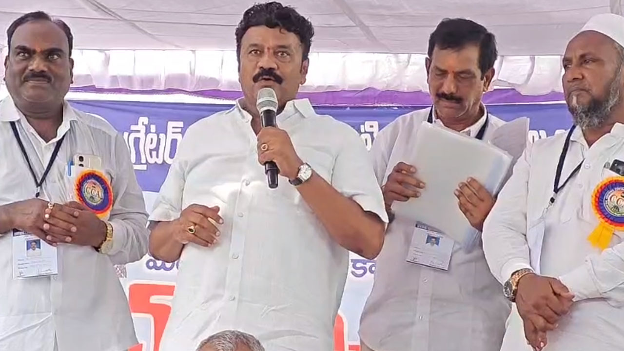 Talasani Srinivas Yadav | సెంట్రింగ్ కార్మికుల సమస్యలు పరిష్కారం అయ్యే వరకు అండగా ఉంటాం : మాజీమంత్రి తలసాని
