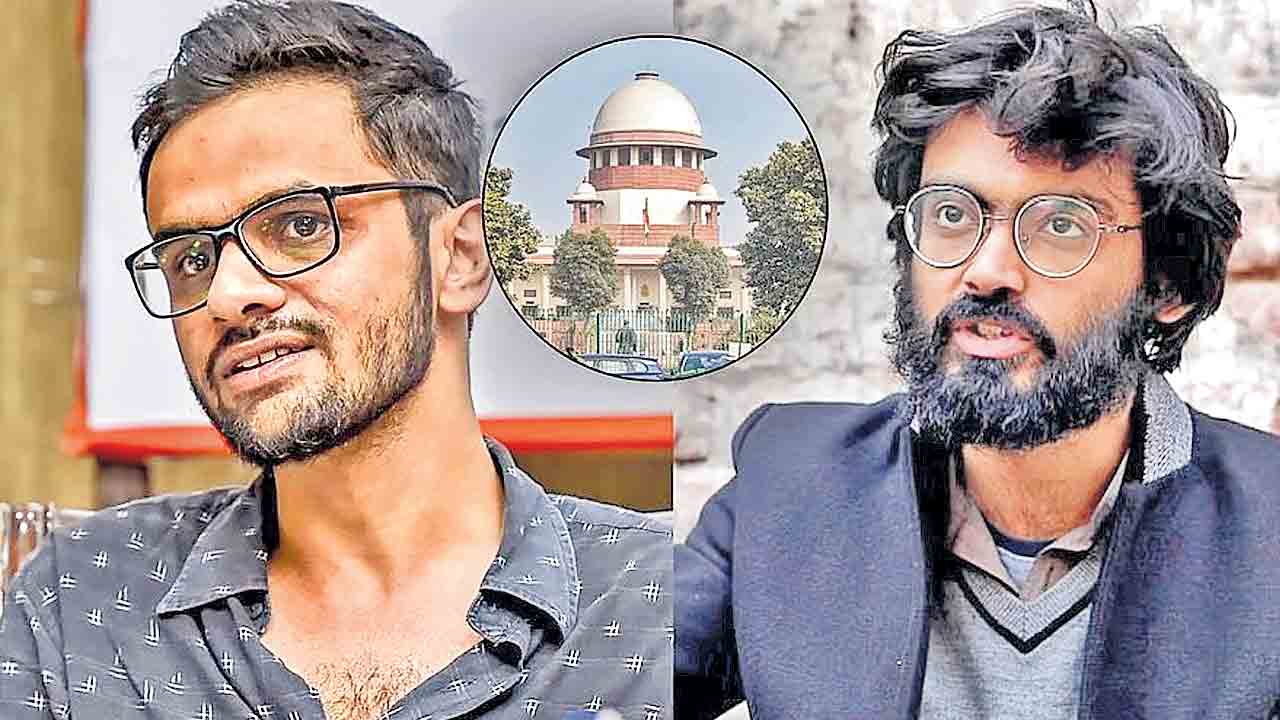 ఖాలిద్‌, శర్జీల్‌కు బెయిల్‌ నిరాకరణపై సుప్రీంకోర్టు అసంతృప్తి