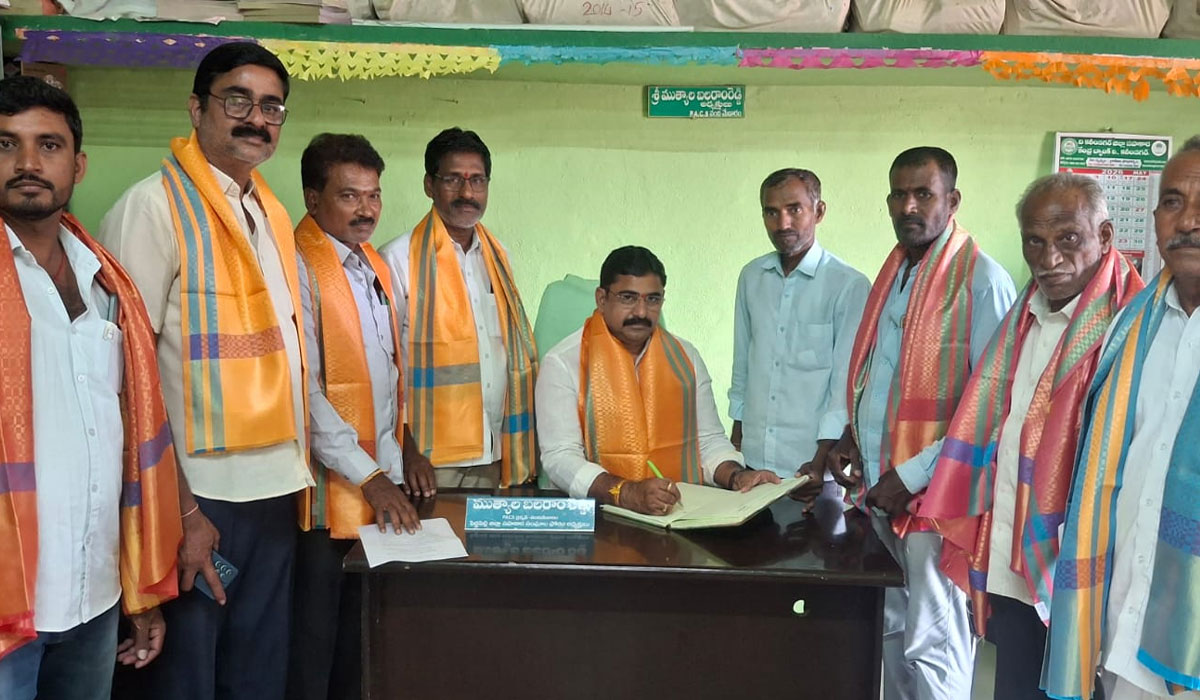 Dharmaram PACS | అవకాశం ఉన్నంతవరకు రైతుల సేవకే పునరంకితం.. నంది మేడారం ప్యాక్స్ చైర్మన్ ముత్యాల బలరాం రెడ్డి