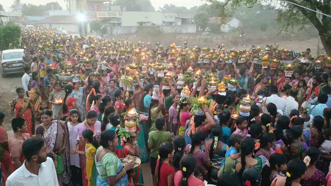 Narsayapalli | బో’నమో’ దుర్గమ్మ.. నర్సాయపల్లిలో వైభవంగా ఉత్సవం..!