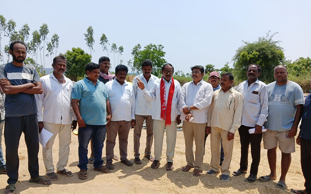ప్రతి పంటను తరుగు లేకుండా కొనుగోలు చేయాలి : ముత్యాల విశ్వనాథం