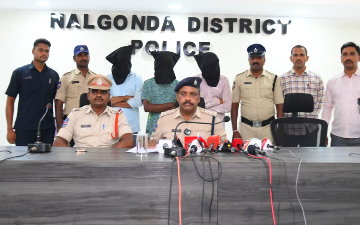 న‌ల్ల‌గొండ‌లో గంజాయి అమ్మ‌కం ముఠా అరెస్ట్