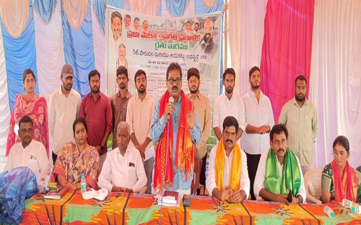 చివరి ఆయకట్టు వరకు నీరందించడమే లక్ష్యం : ఈఈ సత్యనారాయణ