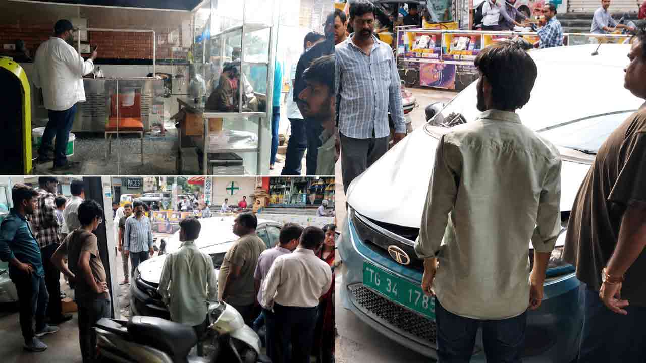 Hyderabad | కూకట్‌పల్లిలో ఎలక్ట్రిక్ కారు బీభత్సం.. వీడియో వైరల్