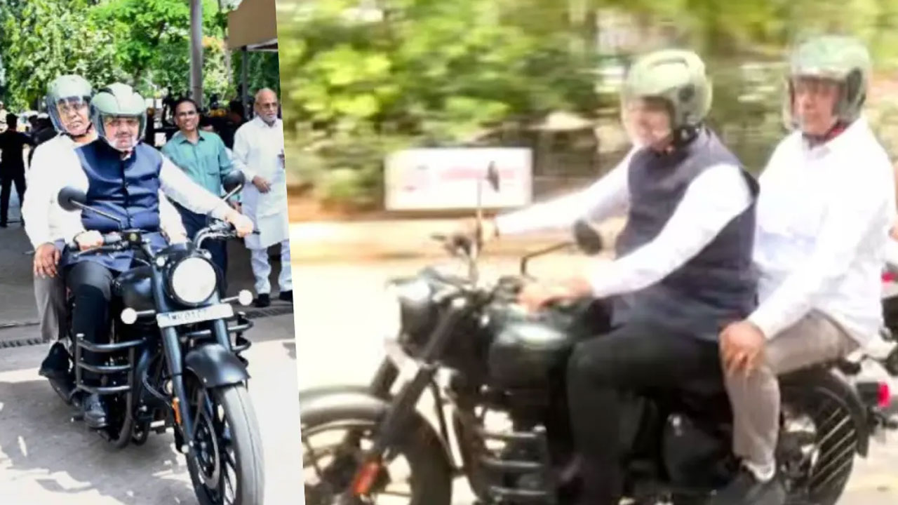 Devendra Fadnavis: మ‌హారాష్ట్ర సీఎం పొదుపు చ‌ర్య‌లు.. బైక్ న‌డిపిన దేవేంద్ర ఫ‌డ్న‌వీస్‌.. వీడియో