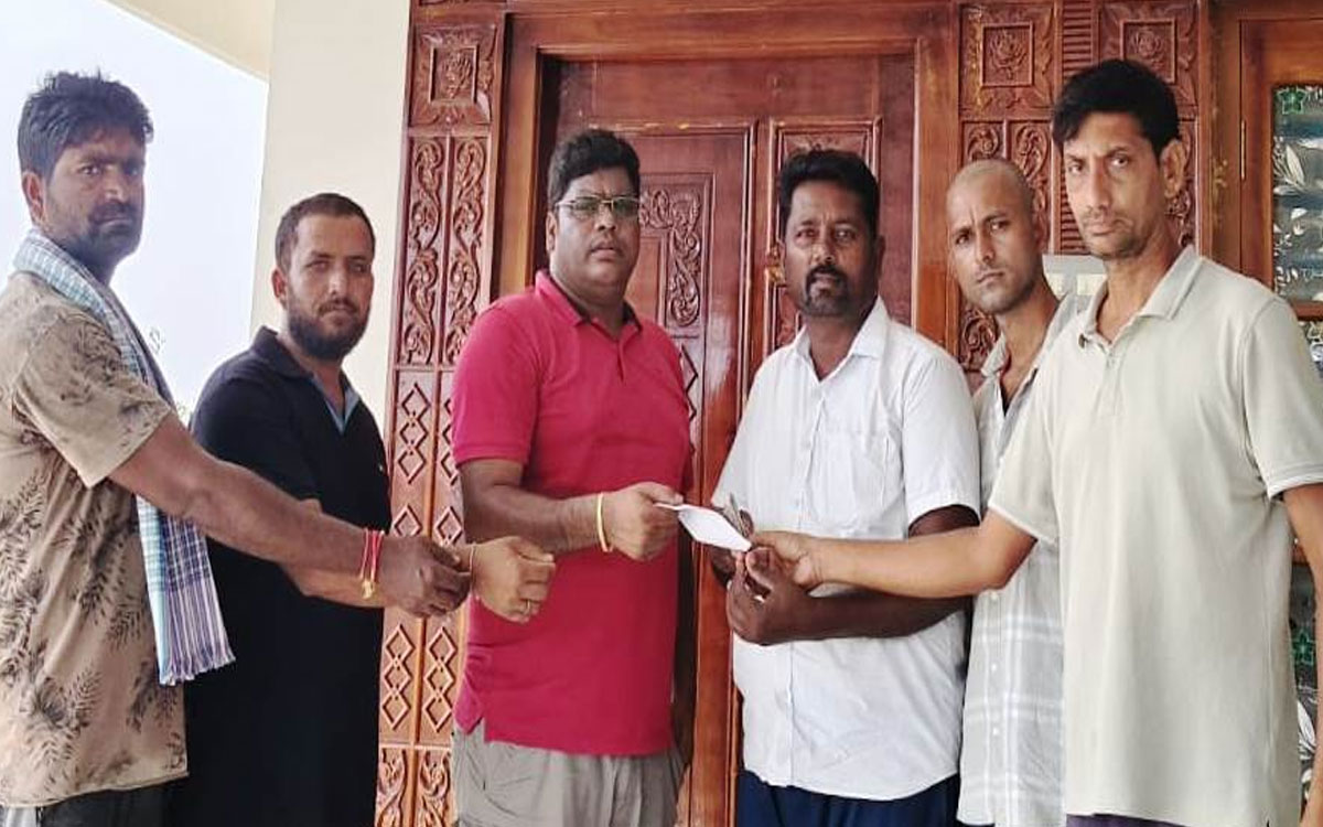 ఆంజనేయస్వామి ఆలయానికి గుడిపుడి ట్రస్ట్ విరాళం