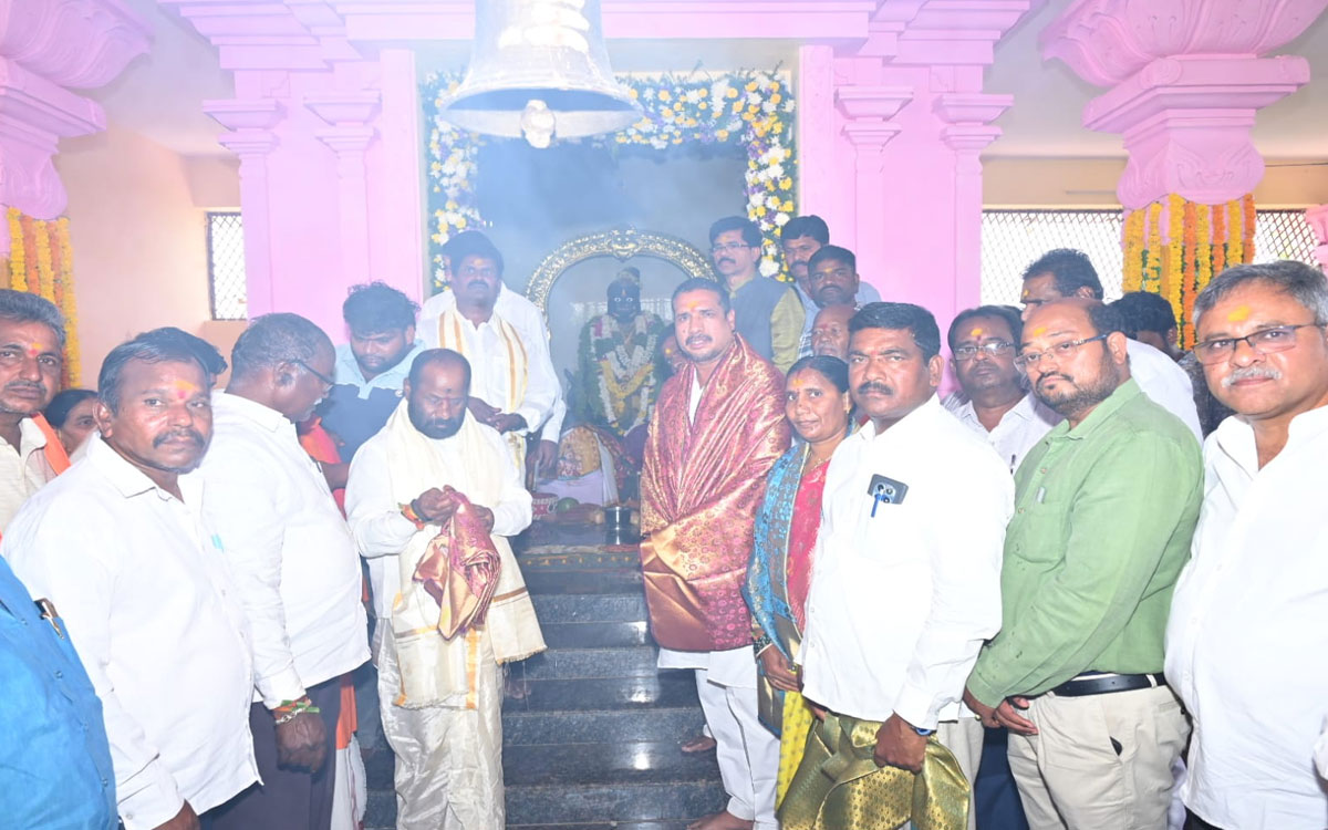 నాంచారమ్మ తల్లి ఆలయ అభివృద్ధికి కృషి : జాటోత్ హుస్సేన్ నాయక్