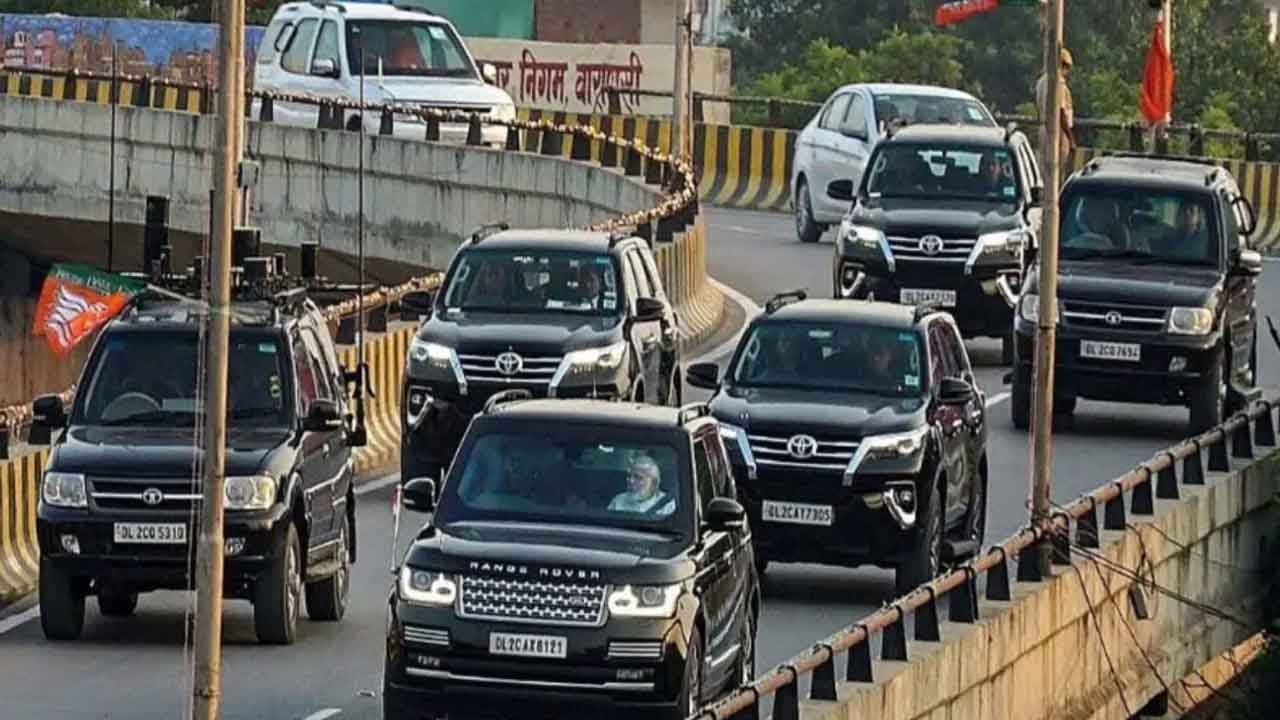 PM Modi Convoy: ప్ర‌ధాని మోదీ కాన్వాయ్‌లో త‌గ్గిన వాహ‌నాల సంఖ్య‌..