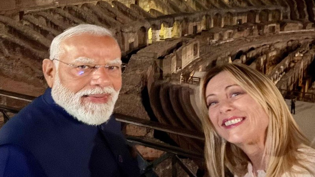 Modi-Meloni: కొలోస్సియంలో మోదీ, మెలోనీ… ఫోటోలు వైర‌ల్