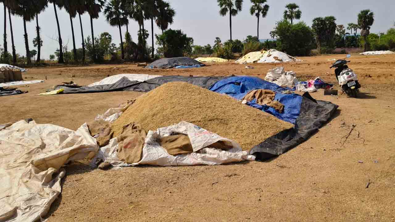 Nallagonda | నకిరేకల్‌లో విషాదం..ధాన్యం రాశి వద్దనే కుప్పకూలిన రైతు