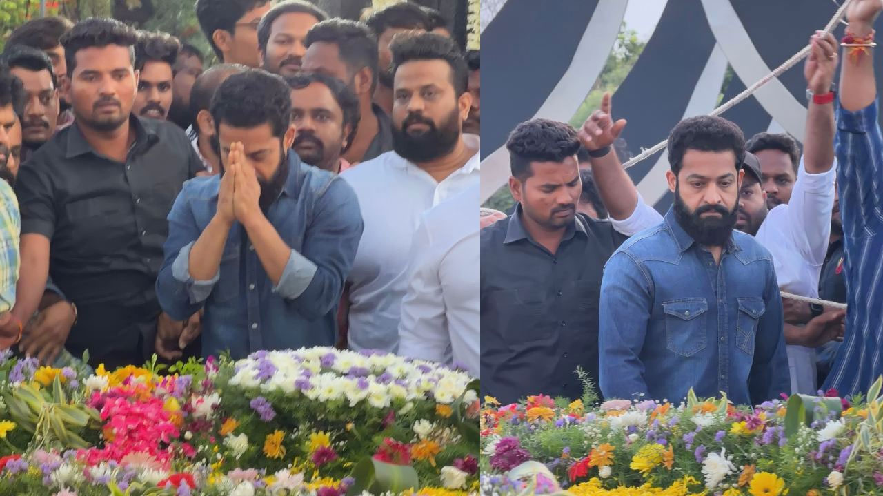 NTR | సీనియ‌ర్ ఎన్టీఆర్ జయంతి .. ఘాట్ వద్ద నివాళులు అర్పించిన జూనియర్ ఎన్టీఆర్