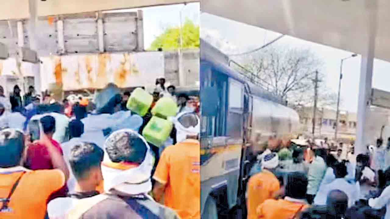 పెట్రోల్‌ కోసం డిష్యుం డిష్యుం.. మహారాష్ట్రలో కొట్టుకున్న వాహనదారులు