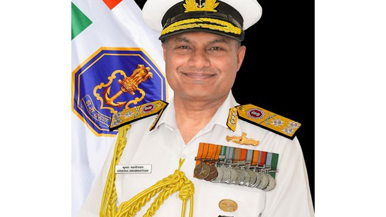 Krishna Swaminathan: నేవీ చీఫ్‌గా వైస్ అడ్మిర‌ల్ కృష్‌ణ స్వామినాథ‌న్ నియామ‌కం