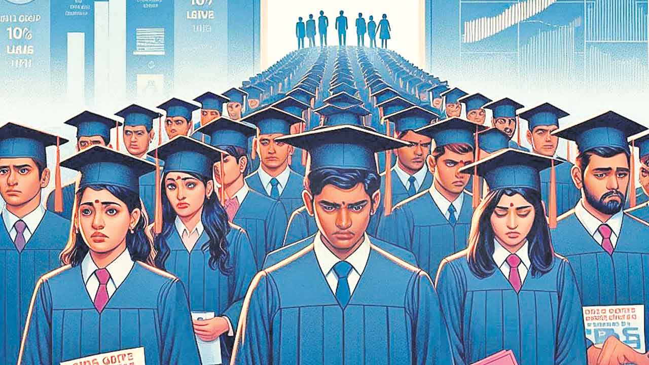 No jobs | 84% గ్రాడ్యుయేట్లకు ఉద్యోగాల్లేవ్‌..! దేశంలో ఇదీ నిరుద్యోగ దుస్థితి
