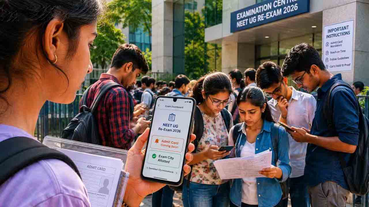 నీట్‌-యూజీ రీ-టెస్ట్‌ అడ్మిట్‌ కార్డుల విడుదల