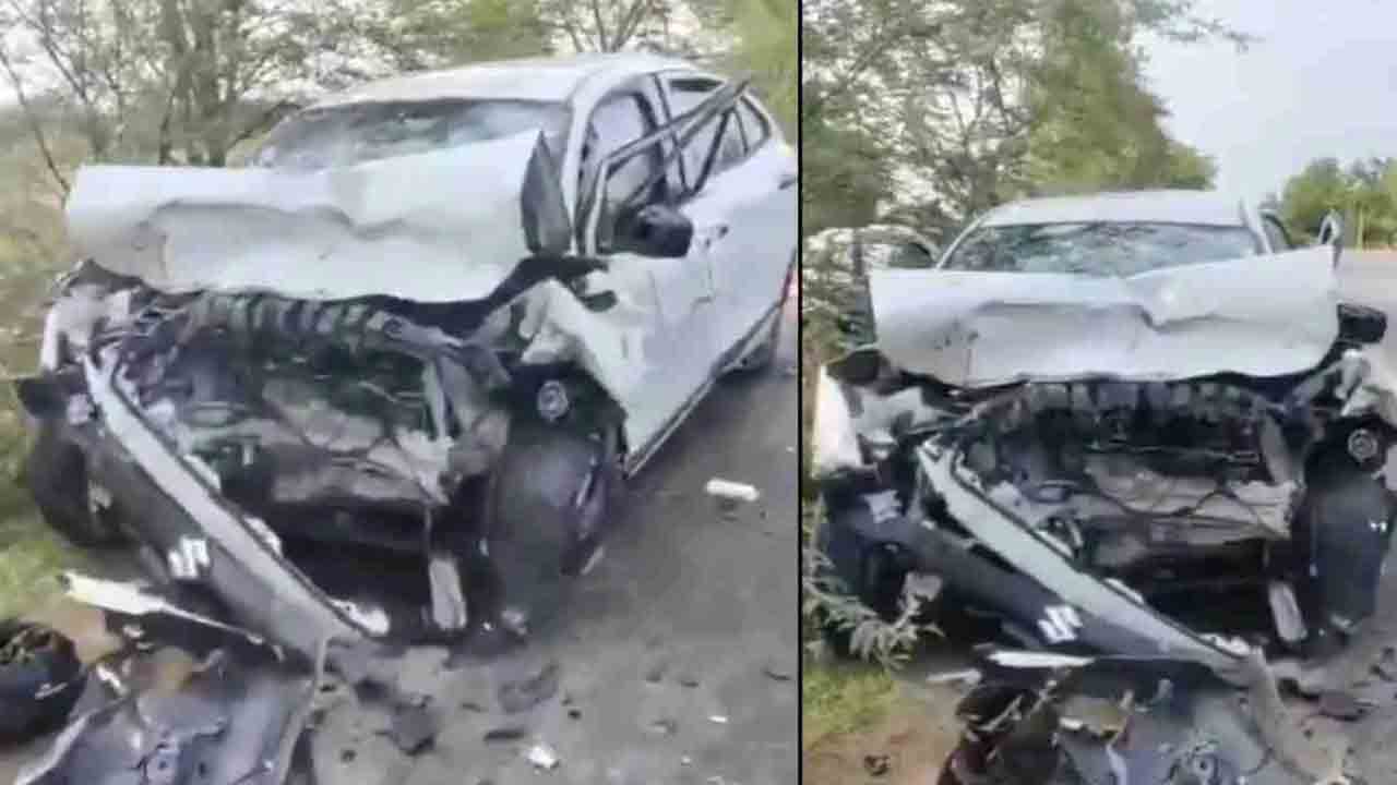 పెద్దవూర సమీపంలో.. ఘోర రోడ్డు ప్రమాదం.. ముగ్గురు మృతి, మరో ఇద్దరికి తీవ్ర గాయాలు