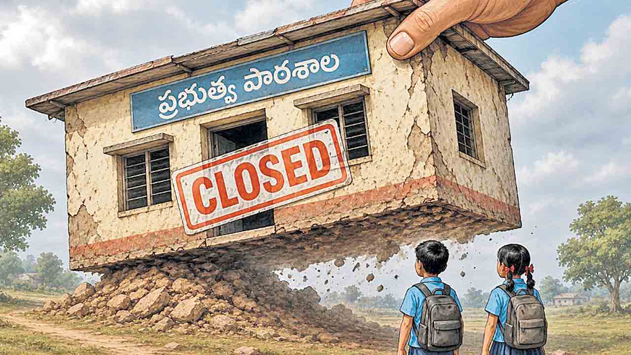బాగు చేస్తామని.. బడుల ఎత్తివేత!