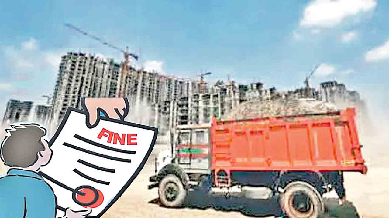 భవన వ్యర్థాలు పారబోస్తే ఫైన్‌
