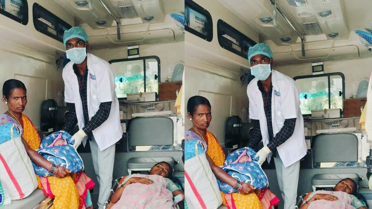 Siddipet | అంబులెన్స్‌లో ప్రసవం..తల్లి,బిడ్డ క్షేమం