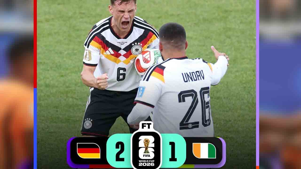 FIFA World Cup 2026 | ఐవరీ కోస్ట్‌పై జర్మనీ సంచలన విజయం.. ఇంజూరీ టైమ్‌లో ఉందావ్ మెరుపు గోల్