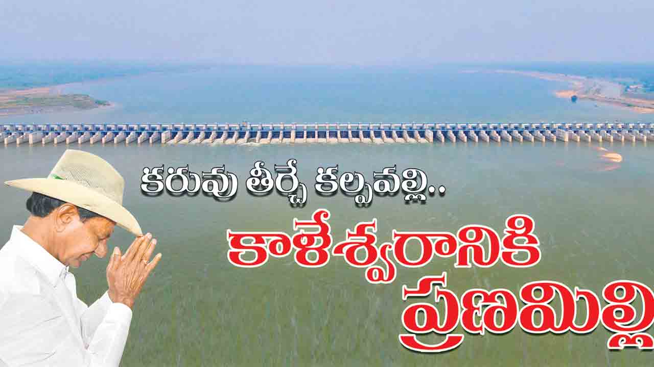 కరువు తీర్చే కల్పవల్లి కాళేశ్వరానికి ప్రణమిల్లి!.. కాళేశ్వరానికి నేటితో ఏడేండ్లు