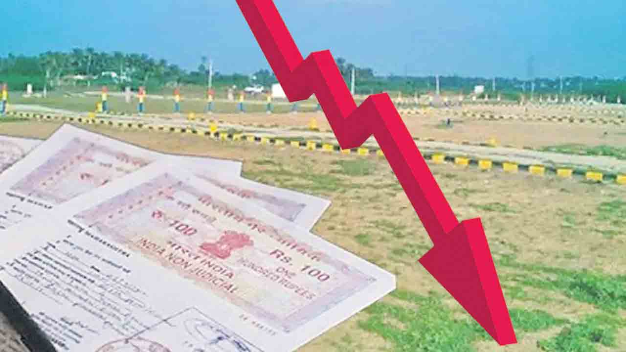 పెరిగిన విలువలు.. తగ్గిన రిజస్ట్రేషన్లు
