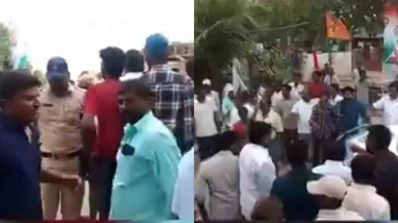 MLA Donthi Madhavareddy | కాంగ్రెస్‌ ఎమ్మెల్యేను ప్రశ్నిస్తే.. గిరిజన రైతులపై పోలీసుల దాడి.. వీడియో