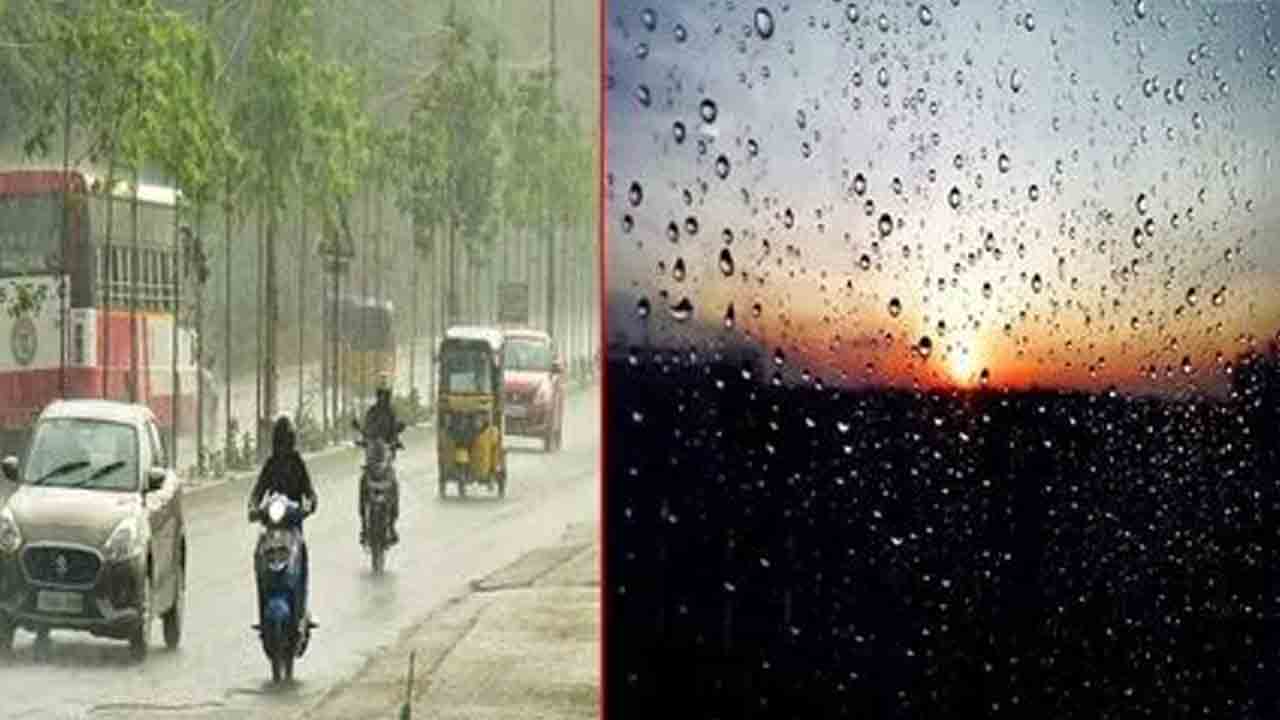 రాష్ట్రంలో విచిత్ర వాతావరణం.. ఓ వైపు ఎండ.. మరో వైపు వాన