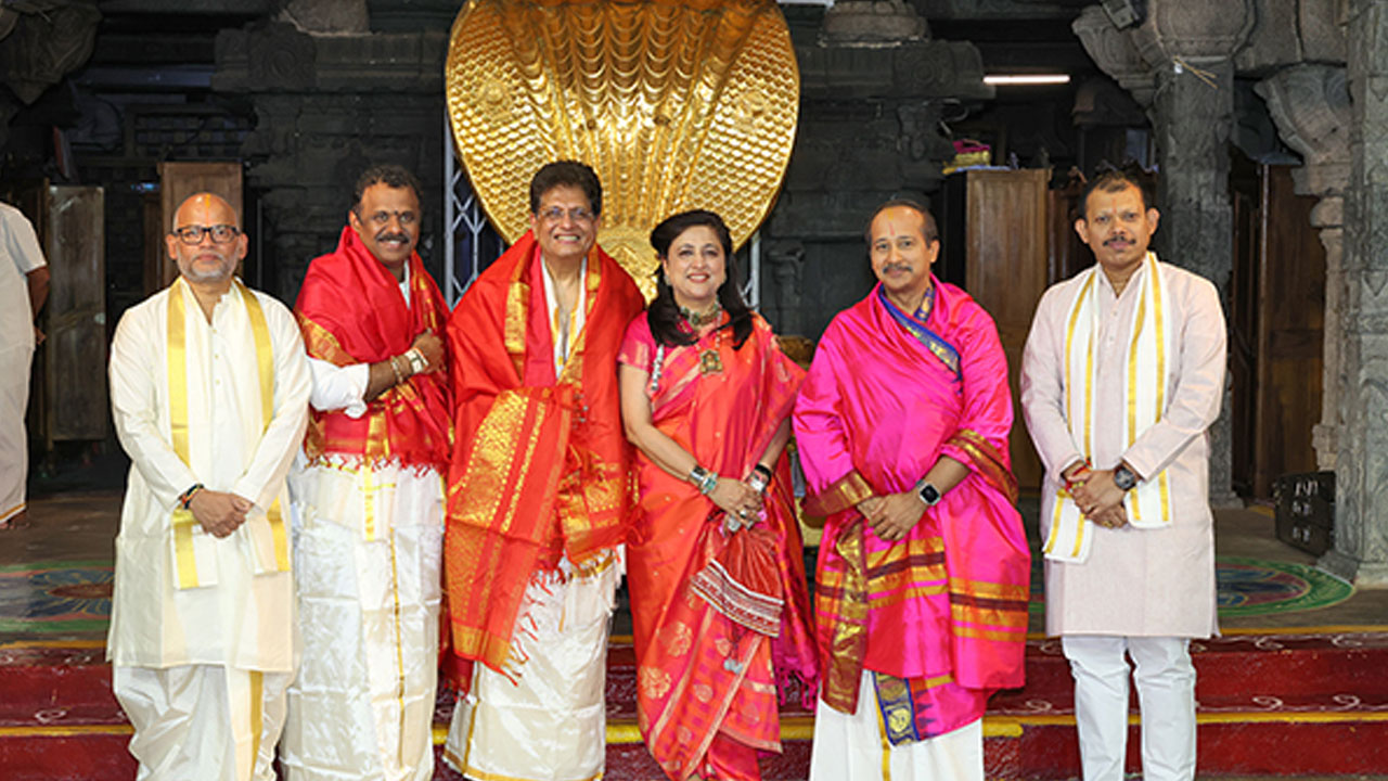 Tirumala | తిరుమలను దర్శించుకున్న కేంద్ర మంత్రి పీయూష్ గోయల్