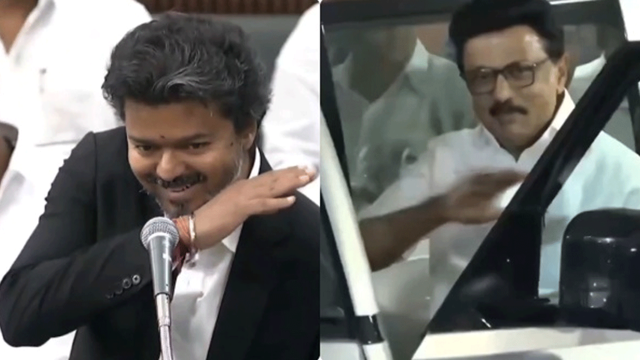 TN Assembly | అసెంబ్లీలో స్టాలిన్‌ మ్యానరిజమ్‌ను అనుకరించిన సీఎం విజయ్‌.. సభ నుంచి డీఎంకే వాకౌట్‌