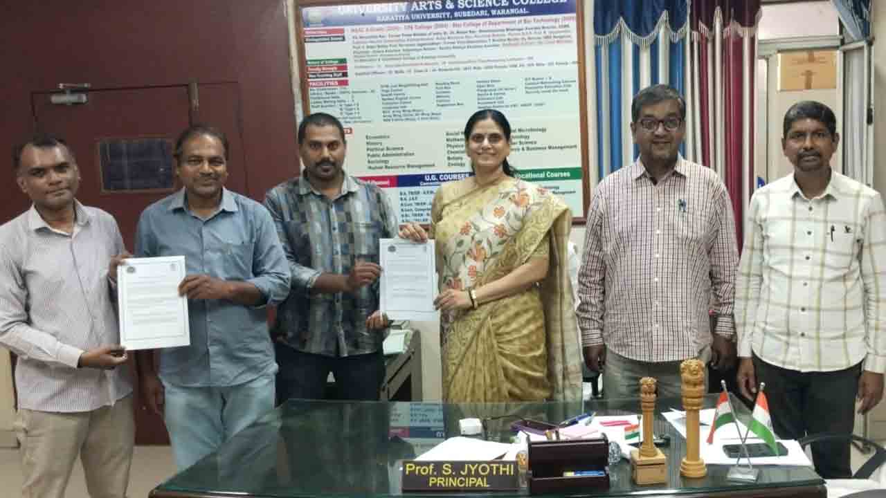 Arts College | ఆర్ట్స్​‍ కాలేజీ-లాక్ష్ ఫౌండేషన్‌తో అవగాహన ఒప్పందం