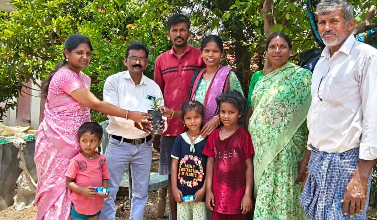 Odela | బడిలో అడ్మిషన్ తీసుకున్న వారికి మొక్క అందజేత.. పిట్టల ఎల్లయ్యపల్లెలో వినూత్నంగా బడిబాట