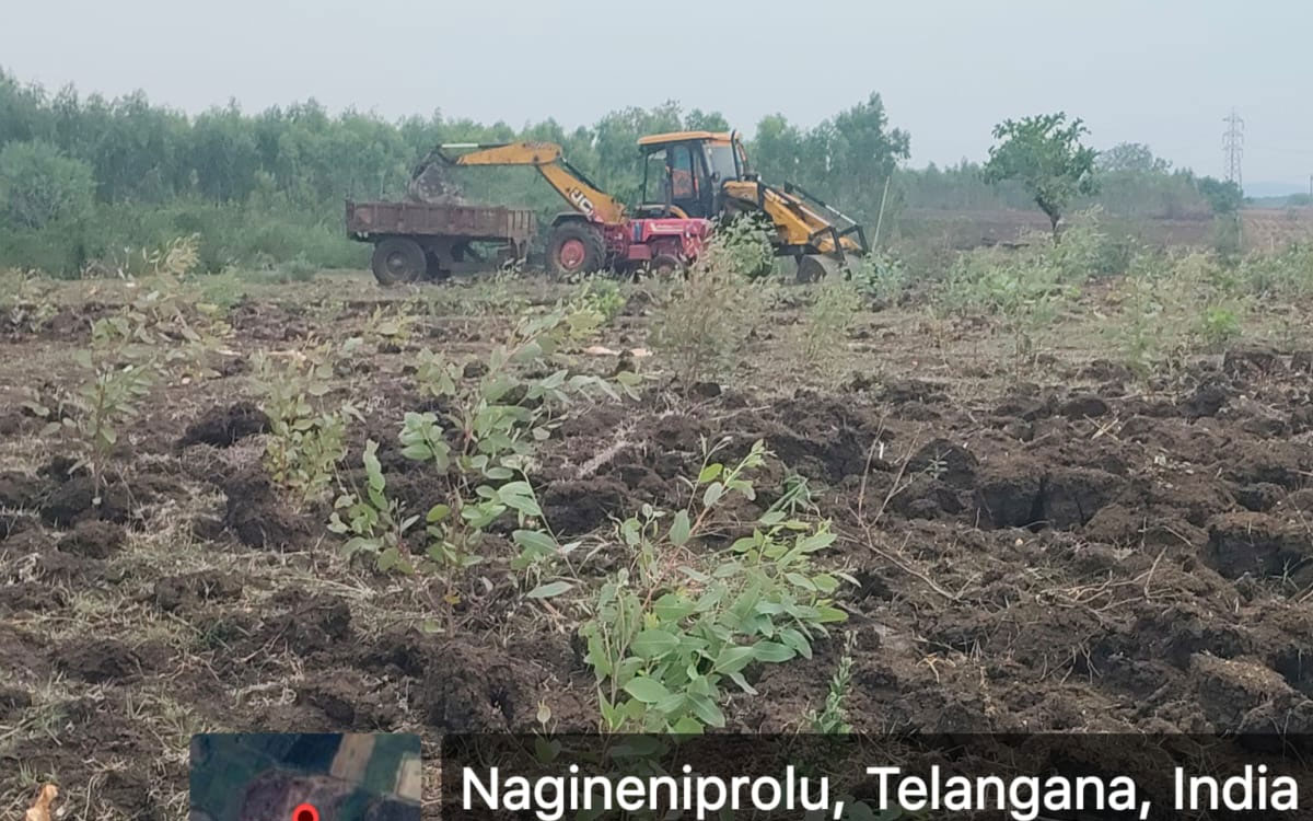 భాస్క‌ర‌న‌గ‌ర్‌ ఫారెస్ట్ భూముల్లో అక్రమ తవ్వకాలు‍‍‍‍