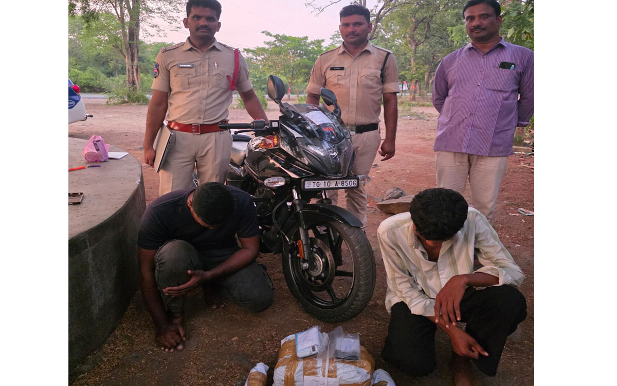 గంజాయి పట్టివేత.. ఇద్దరు నిందితులు అరెస్టు