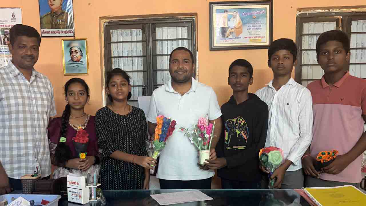 Dharmaram | జాతీయ ఉపకార వేతానికి ధర్మారం మోడల్ స్కూల్ విద్యార్థుల ఎంపిక