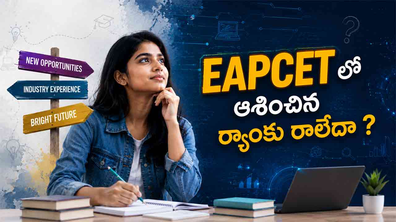 EAPCET లో ఆశించిన ర్యాంకు రాలేదా ? భవిష్యత్తుకు కొత్త దారి చూపుతున్న BS కంప్యూటర్ సైన్స్!