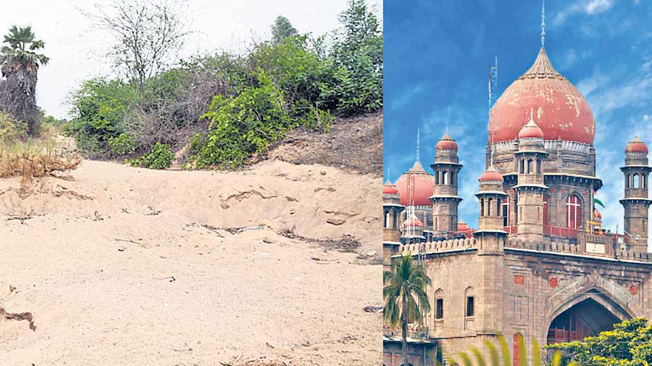 ధూళిమిట్ట వాగులో.. ఇసుక తవ్వకాలకు బ్రేక్‌