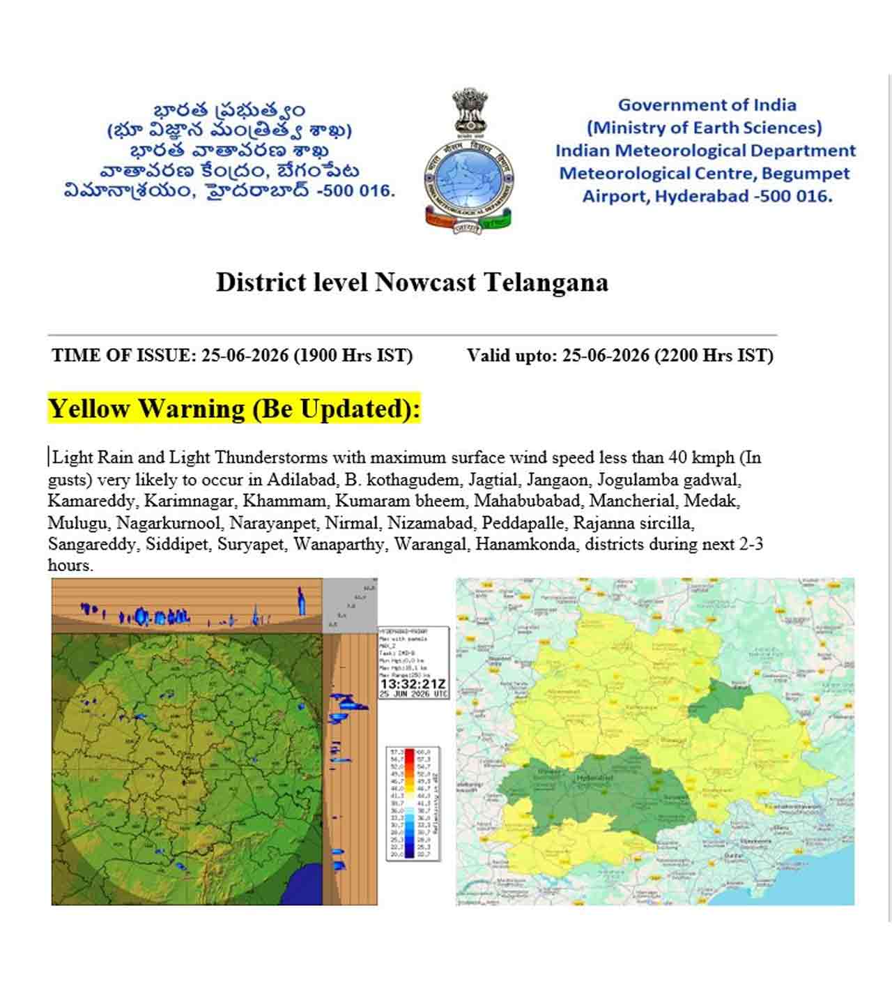 Imd Weather Report