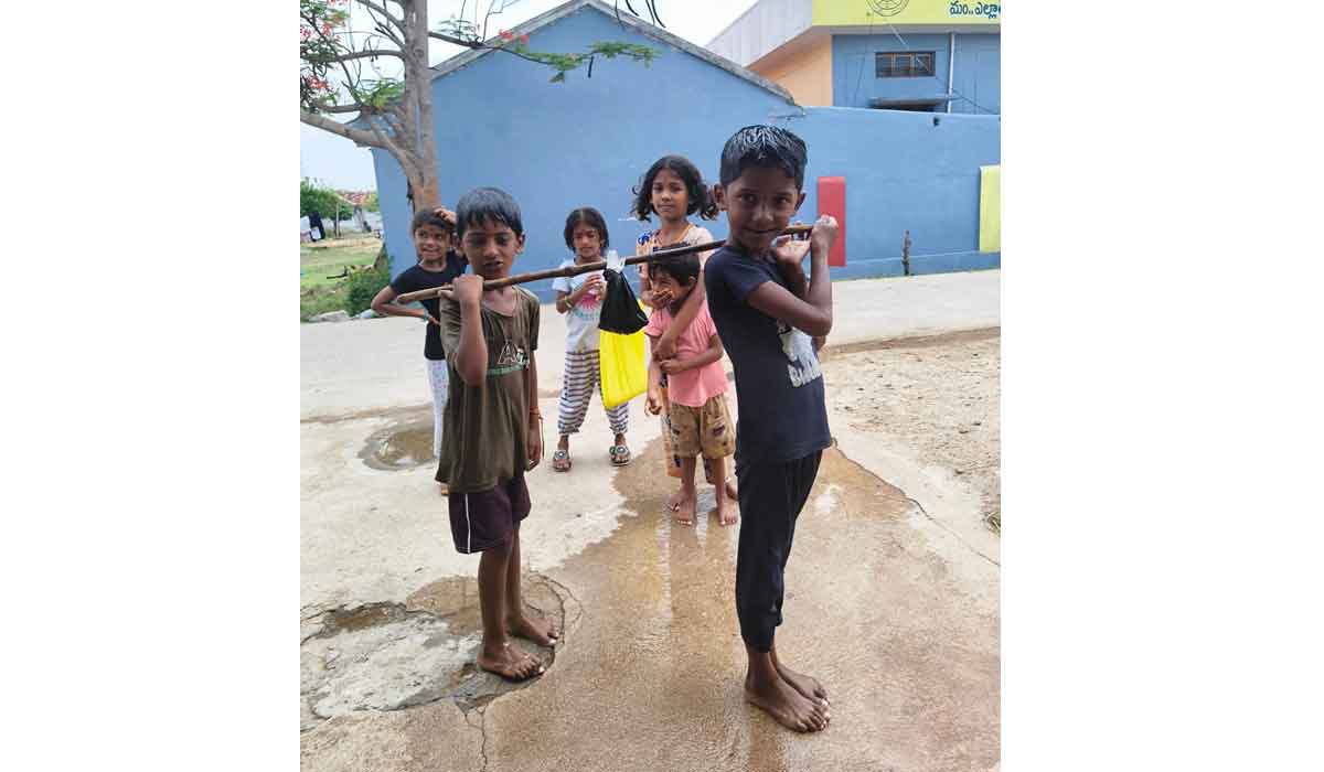 Yellareddipet | వర్షం కోసం ఎల్లారెడ్డిపేటలో చిన్నారుల ‘కప్ప తల్లి’ ఆట