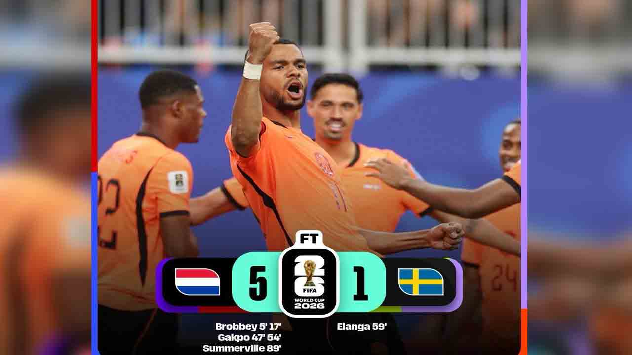FIFA World Cup 2026 | డచ్ దెబ్బకు కుప్పకూలిన స్వీడన్.. 5-1తో నెదర్లాండ్ భారీ గెలుపు