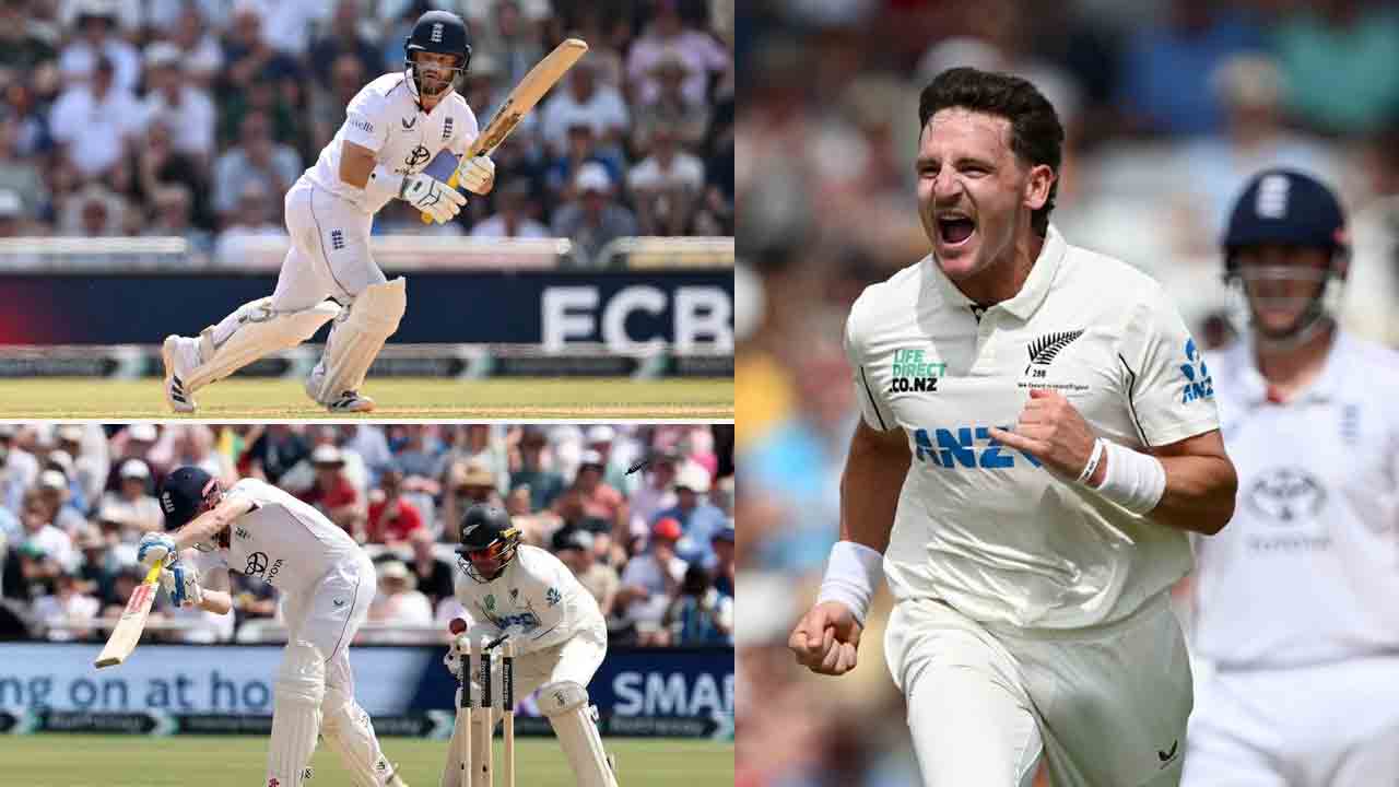 NZ vs ENG | పంజా విసిరిన స్మిత్, రూర్కీ.. తొలి ఇన్నింగ్స్‌లో ఇంగ్లండ్‌ ఆలౌట్..!