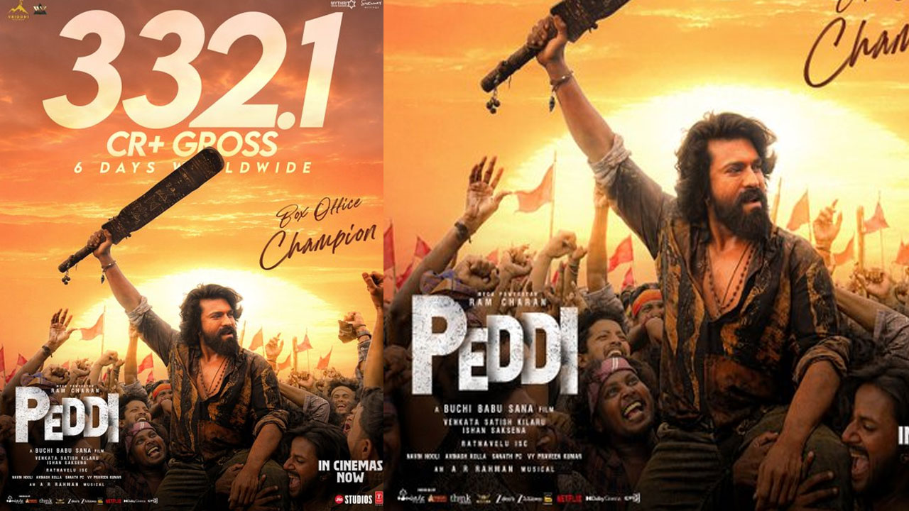 Peddi | బాక్సాఫీస్ వ‌ద్ద దుమ్మురేపుతున్న పెద్ది.. ఆరు రోజుల్లో రూ.332 కోట్లకు పైగా వసూళ్లు