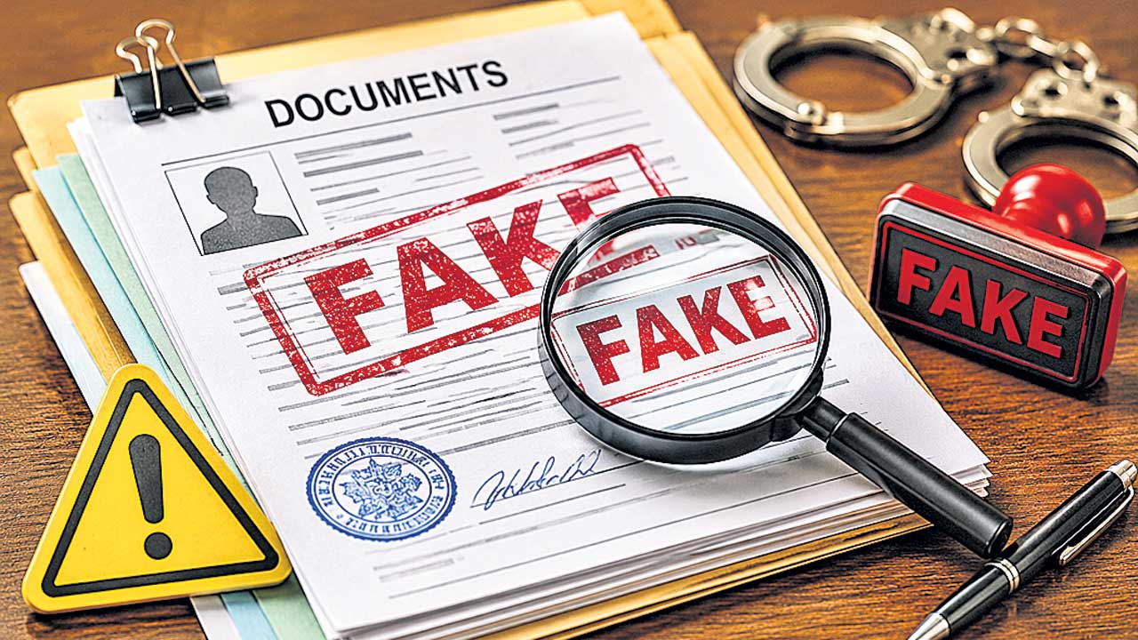 నకిలీ డాక్యుమెంట్ల ముఠా గుట్టురట్టు