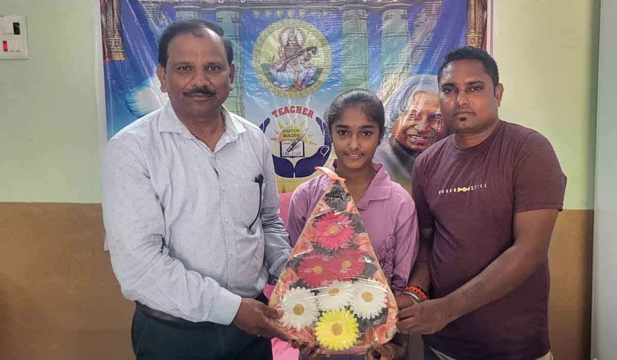 KalvaSrirampur | నేషనల్ మీన్స్ కం మెరిట్ స్కాలర్షిప్ (NMMS)కు ఎంపికైన పెగడపల్లి విద్యార్థిని వెన్నెల