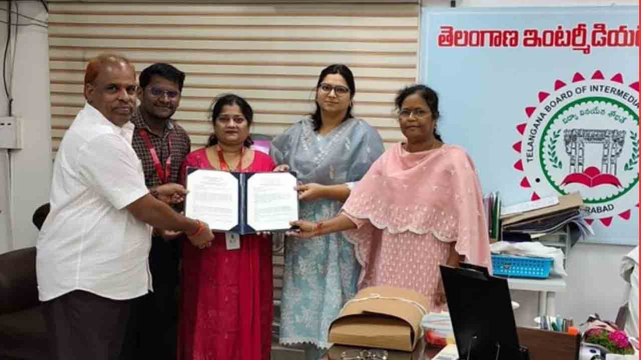 ఇంటర్‌ విద్యాశాఖతో హెటిరో ఎంవోయూ